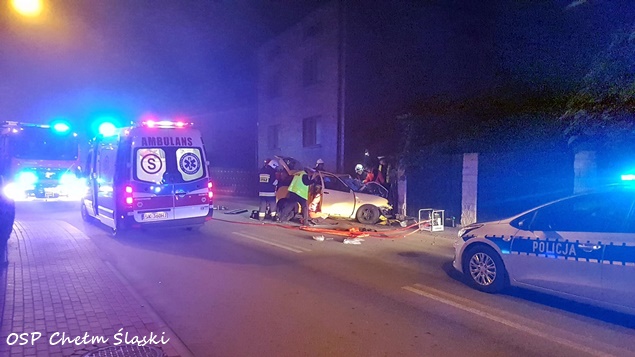 WYPADEK W CHEŁMIE ŚLĄSKIM WYPADEK W CHEŁMIE ŚLĄSKIM