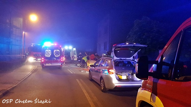 WYPADEK W CHEŁMIE ŚLĄSKIM WYPADEK W CHEŁMIE ŚLĄSKIM
