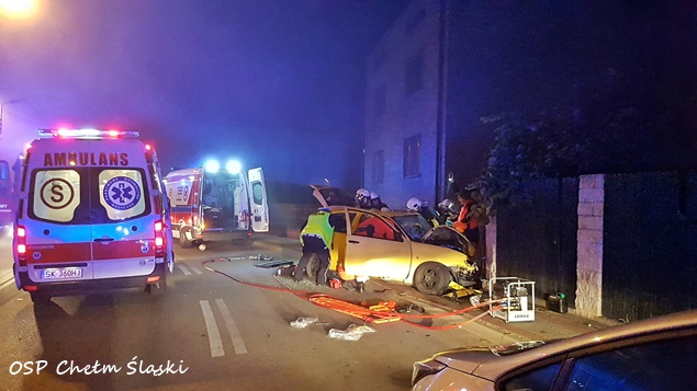 WYPADEK W CHEŁMIE ŚLĄSKIM WYPADEK W CHEŁMIE ŚLĄSKIM