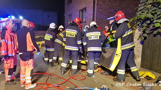 WYPADEK W CHEŁMIE ŚLĄSKIM WYPADEK W CHEŁMIE ŚLĄSKIM