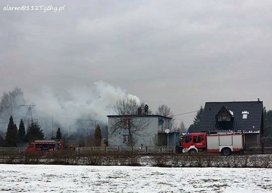 POŻAR SADZY W KOMINIE POŻAR SADZY W KOMINIE