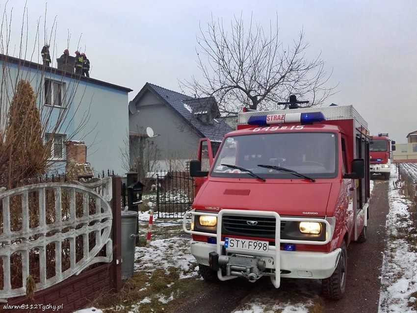 POŻAR SADZY W KOMINIE POŻAR SADZY W KOMINIE