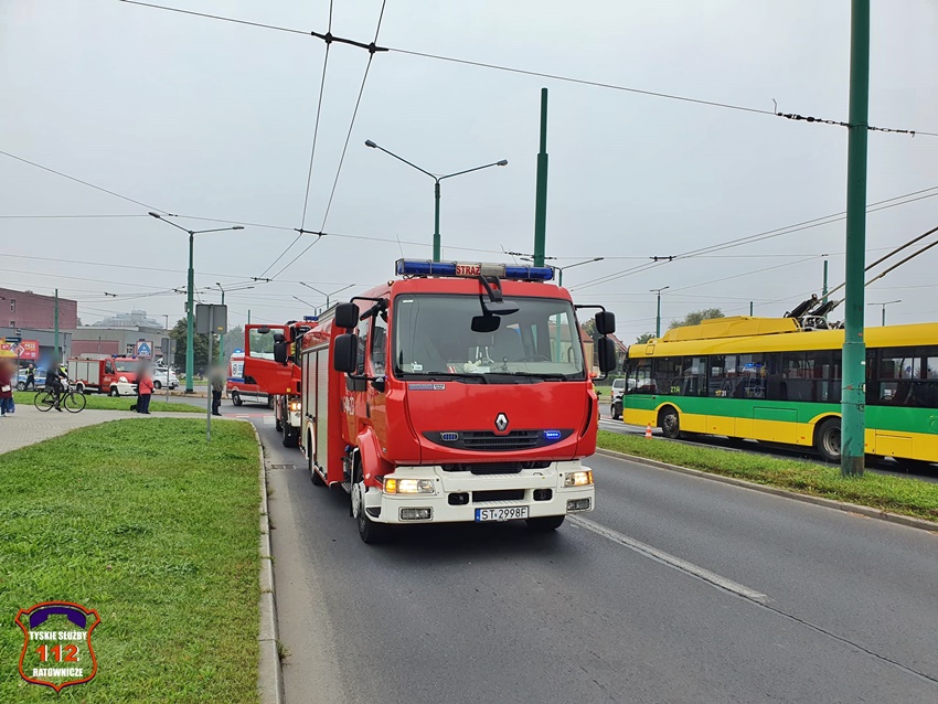 ZDARZENIE DROGOWE NA RONDZIE ŻWAKOWSKIM ZDARZENIE DROGOWE NA RONDZIE ŻWAKOWSKIM