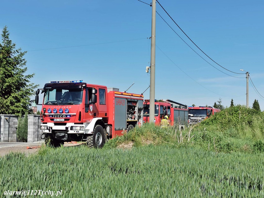 POŻAR NA BUDOWIE DOMU PRZY UL. POLNEJ W BOJSZOWACH POŻAR NA BUDOWIE DOMU PRZY UL. POLNEJ W BOJSZOWACH