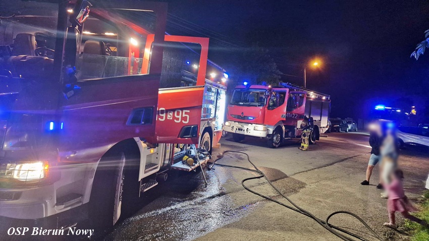 POŻAR ALTANY NA TERENIE OGRÓDKÓW DZIAŁKOWYCH PRZY UL. SKALNEJ W BIERUNIU POŻAR ALTANY NA TERENIE OGRÓDKÓW DZIAŁKOWYCH PRZY UL. SKALNEJ W BIERUNIU