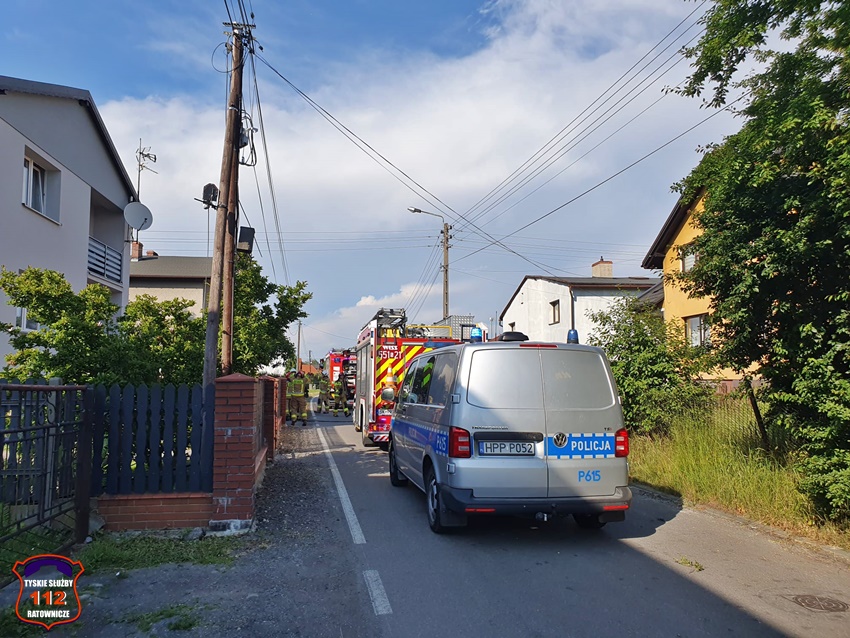 POŻAR KRZEWÓW PRZY UL. KODOWEJ W KOBIÓRZE POŻAR KRZEWÓW PRZY UL. KODOWEJ W KOBIÓRZE